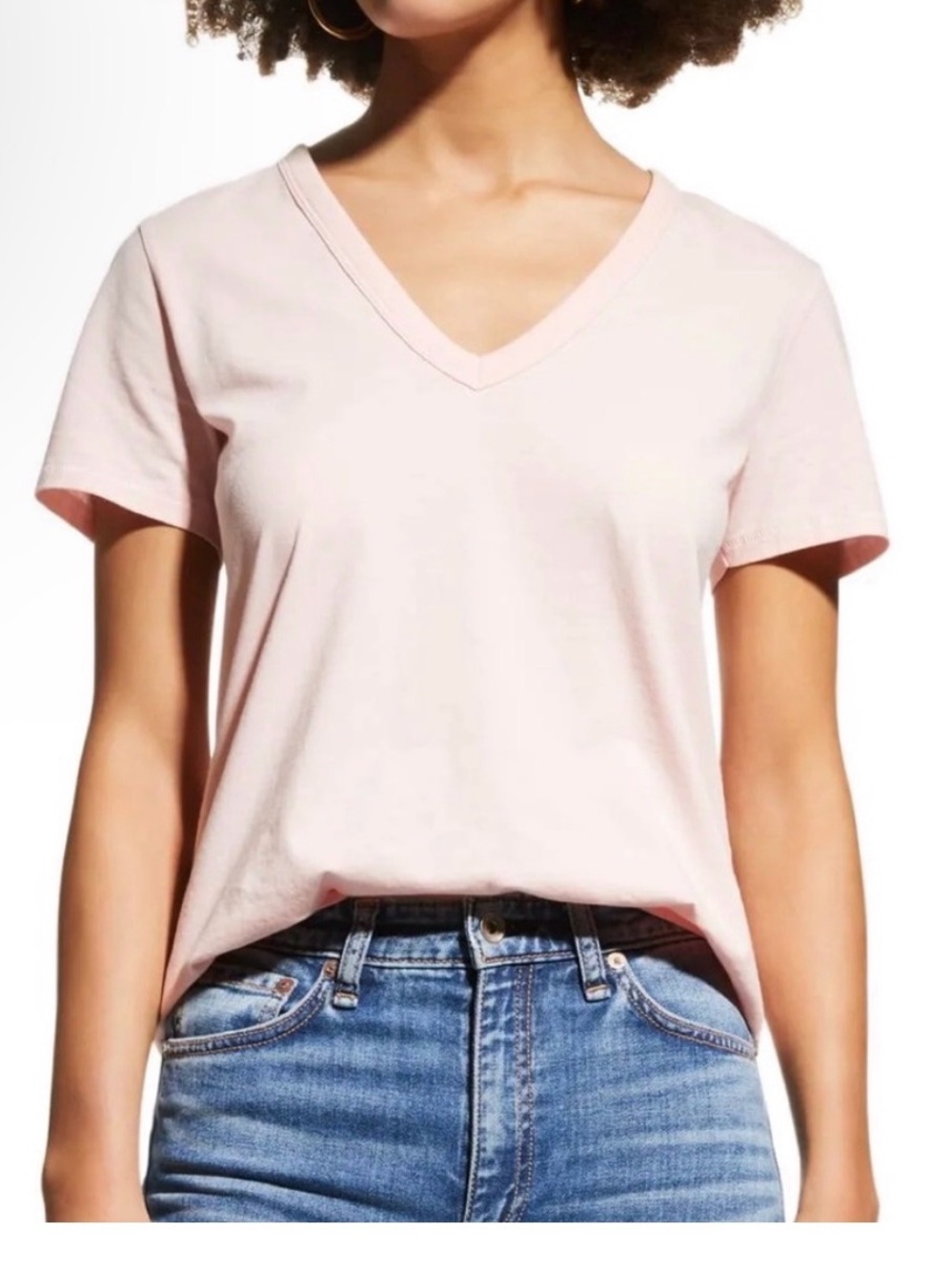 Rag & Bone V-Neck organic Pima cotton Tee.